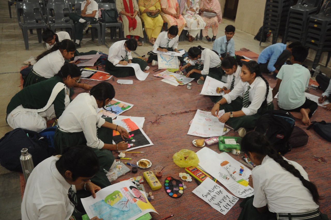 Poster painting competition for awareness against drugs