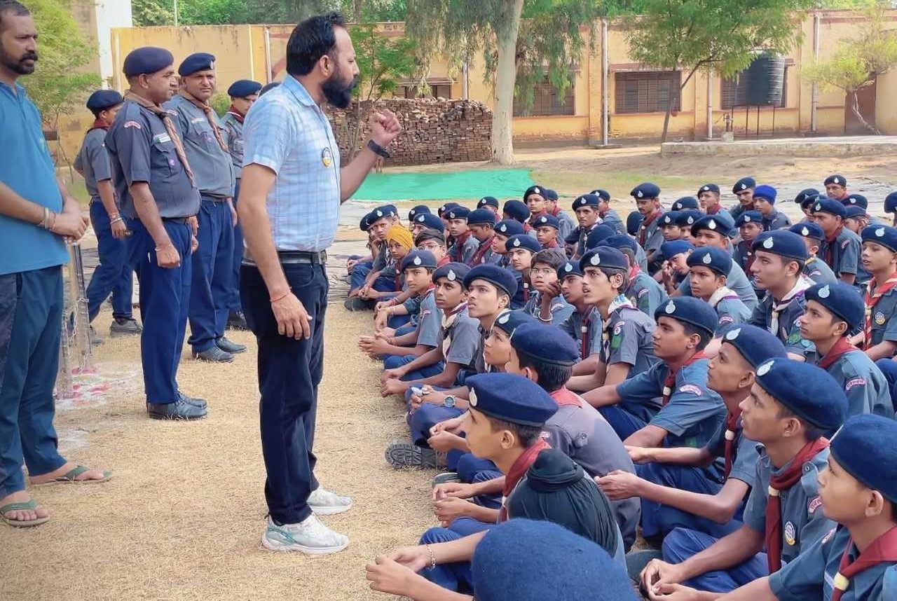 Workshop on Nasha Mukt Sriganganagar Abhiyan at Scout Guide camp