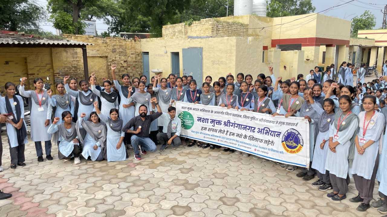 Workshop on Nasha Mukt Sriganganagar Abhiyan at school