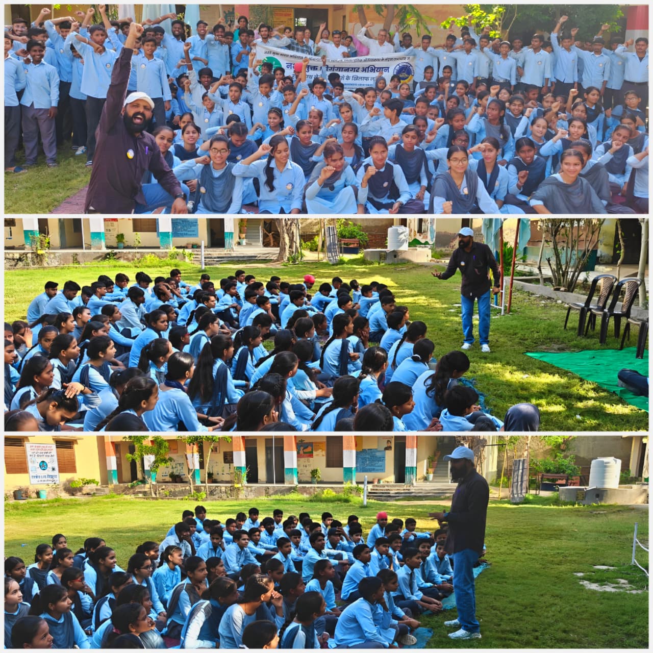Workshop on Nasha Mukt Sriganganagar Abhiyan at school